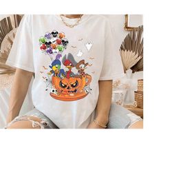 Three Caballeros Tea Cup Balloon Halloween Costume Shirt, Mickey's Not So Scary Party Tee, Disneyland Family Vacation Ho