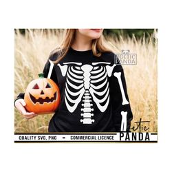 Halloween Skeleton SVG PNG, Family Shirts Svg, Kids Shirt Svg, Trick or Treat Svg, Halloween Costume Svg, Ribs Svg, Octo