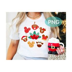 Mouse Head Christmas season PNG – Christmas holiday Decor png & pdf clipart. Sublimation Shirt Design DIGITAL DOWNLOAD!