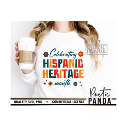 Celebrating Hispanic Heritage Month SVG PNG, Afro Woman Svg, Day Of The Dead Svg, Black History Svg, Mom Svg, Puerto Ric