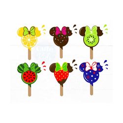 Ice Cream BUNDLE of 12 SVG – Mouse Head Summer Sweets svg cut files for Cricut & png, eps, pdf clipart printable. Vector