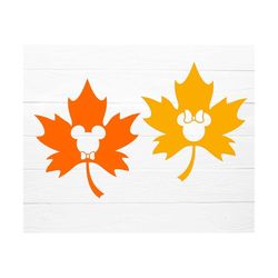 Mouse Heads – Cute Autumn Leaves SVG cut files for cricut & png, eps, pdf clipart printable. Vector graphics DIGITAL DOW