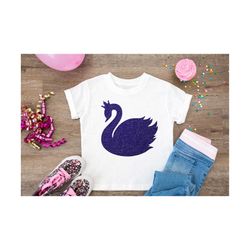 Swan Silhouette SVG - Royal Swan cake toppers svg, png, eps clipart printable & cuttable designs. Vector image DIGITAL D