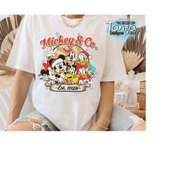 Retro Mickey And Friends Co EST 1928 Christmas Vintage Shirt, Mickey's Very Merry Xmas Matching Tee, Disneyland Vacation