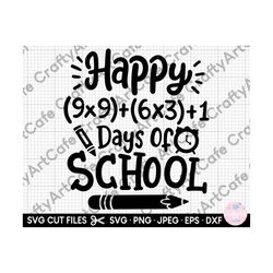 happy 100 days of school math teacher svg for cricut png eps dxf 100th day of school for math teachers