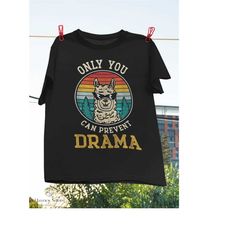 Camping Llama Only You Can Prevent Drama Vintage Llama Gift T-Shirt, Alpaca Shirt, Camping Shirt, No Drama Shirt, Campin