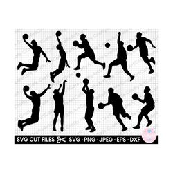 basketball player svg silhouette clipoart png