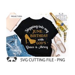 June Birthday SVG PNG, Gemini Birthday Svg, Cricut Svg, High Heel Svg, Cancer birthday Svg, Queens Born In June Svg, Jun