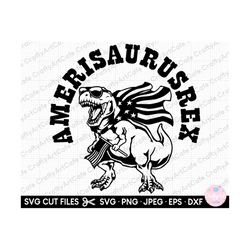 amerisaurusrex svg 4th of july design for kids boys girls svg for cricut png eps dxf