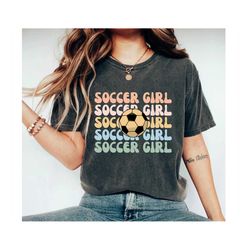 soccer girl shirt, girls soccer shirt, soccer ball shirt, girls soccer tee, soccer gift for gir