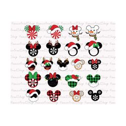 Bundle Merry Christmas SVG, Mouse Head Svg, Christmas candy Svg, Xmas Holiday Svg, Christmas Shirt, Holiday Season Svg