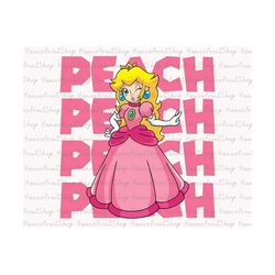 Peach PNG, Retro Princess Png, Princess Png, Magical Kingdom Png, Gift for Kids, Princess Shirt Design, Princess Sublima