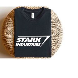 Marvel Iron Man Stark Industries Logo T-shirt, Disney Marvel Unisex T-shirt Family Birthday Gift Adult Kid Toddler Tee