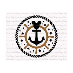 Rudder Wheel Anchor Svg, Cruise Ship Svg, Cruise Trip Svg, Family Vacation Svg, Vacay Mode Svg, Magical Kingdom Svg, Fam