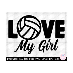 beach volleyball svg love my girl
