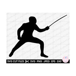 fencing silhouette fencer silhouette