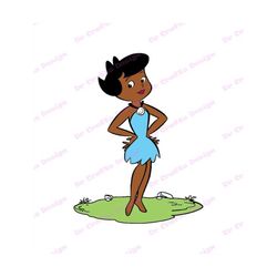 Betty Rubble The Flintstones African American SVG 1, svg, dxf, Cricut, Silhouette Cut File, Instant Download