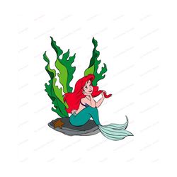 Ariel Little Mermaid SVG 5, svg, dxf, Cricut, Silhouette Cut File, Instant Download