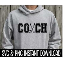 Hockey Coach SVG, Hockey Coach PNG, Coach Tee Shirt SvG, Coach PNG, Instant Download, Cricut Cut Files, Silhouette Cut F