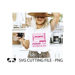 Mom SVG PNG, Gift to Mom Svg, Mom Cricut Cut file, Best Mom Svg, Mother's Day Svg, Mom Svg, Mama Svg, Mom Shirt Svg, Mot