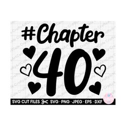 40th birthday svg for women 40th birthday svg cut file 40 years old