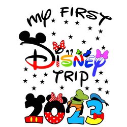 My First Dinsey Mouse World Trip 2023 SVG