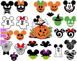 Disney Halloween SVG Bundle, Mickey SVG Halloween, Not-So-Scary Halloween Svg
