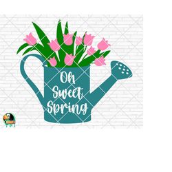 Oh Sweet Spring SVG, Spring Svg, Easter Svg, Spring Design for Shirts, Spring Quotes, Spring Cut Files, Cricut, Silhouet