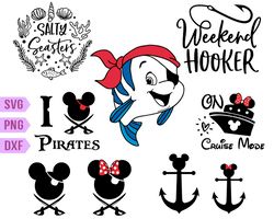 Mickey Pirate SVG, Disney Pirate svg, Pirate Mickey svg, Cruise svg
