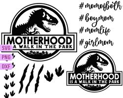 Motherhood SVG, Dinosaur, Momlife, Mom of Boys, Mom of Girls, Jurassic Park svg
