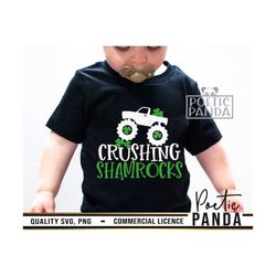 Crushing Shamrock SVG PNG, Irish Svg, Shamrock Svg, St Patricks Svg Boy Svg, St Patricks Svg, Kids Shirt Svg, Lucky Char