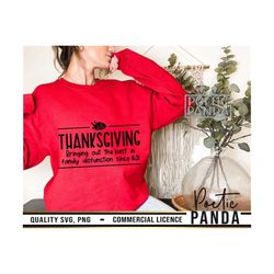 Thanksgiving Family Dysfunction Svg Png, Sarcastic Svg, Family Thanksgiving Shirt Svg, Funny Sayings Svg, Funny Thanksgi