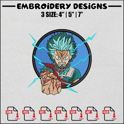 Izuku circle embroidery design, Mha embroidery, Anime design, Anime embroidery, Embroidery shirt, Digital download