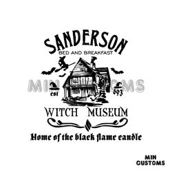 Vintage Sanderson Witch Museum SVG File For Cricut