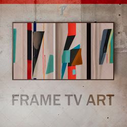 Samsung Frame TV Art Digital Download, Frame TV Art Cubism Suprematism Primitivism, Simple forms, avant-garde  abstract