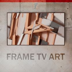 Samsung Frame TV Art Digital Download, Frame TV Art Cubism Suprematism Primitivism, Simple forms, avant-garde  abstract