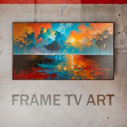 Samsung Frame TV Art Digital Download, Frame TV Art Abstraction, Frame TV art modern, Effect of old paint, antiquity art