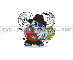 Horror Character Svg, Mickey And Friends Halloween Svg, Stitch Horror, Halloween SVG PNG Bundle 50