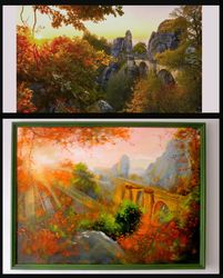 Painting from Photo, Original Oil Painting from YOUR Photo, Landscape Painting by "Walperion"
