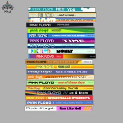 Pink Floyd  The Singles CD Stack Design Sublimation PNG Download