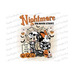 Nightmare On Main Street Png, Halloween Pumpkin Png, Halloween Mouse And Friends Png, Trick Or Treat Png, Spooky Season