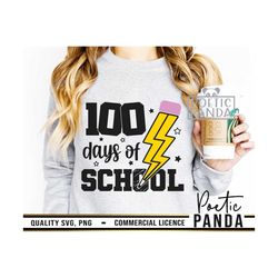 100 Days Of School SVG PNG, 100 Days Brigher Svg, 100th Day of School Svg, Teacher Shirt Svg, 100 Days Of School Svg Boy