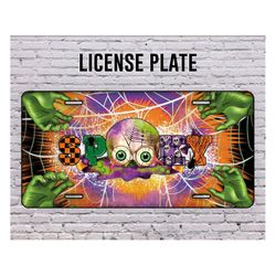 Halloween Spooky License Plate Png, Halloween License PlatePng ,Spooky License Plate Png ,License Plate,Ghost License Pl