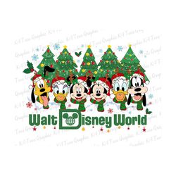 Merry Christmas PNG, Mouse And Friends Christmas Png, Christmas Season, Xmas Holiday, Christmas Tree Png, Funny Christma