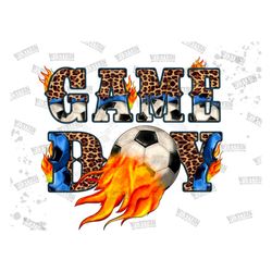 Game Day Soccer Png, Leopard Soccer Design Png, Soccer Design Png, Game Day Png, Western Digital Download,Digital Downlo
