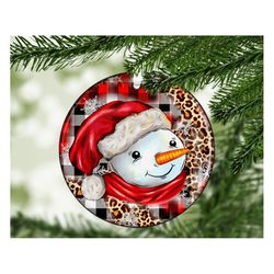Winter Snowman Ornament Png, Christmas Sublimation, Cute Snowman Png, Christmas Ornament Png, Christmas Snowman Png, Ins