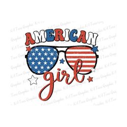 American girl PNG, July 4th Png, 4th July Sublimation Png, Patriotic Png, American Png, Retro USA Png, Americana Png, Di