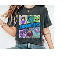Disney Monsters Inc. Characters Mike And Sulley Vintage Shirt, Magic Kingdom Trip Unisex T-shirt Family Birthday Gift Ad