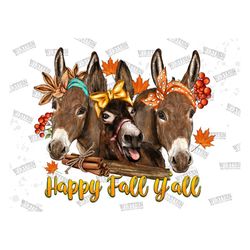 Happy Fall Donkeys Pig Png Sublimation Design, Fall Png, Fall Vibes Png, Pumpkin Png, Donkeys Png, Pig Png, western donk