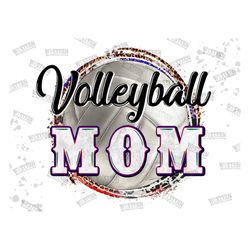 Volleyball Mom Png Sublimation Design, Western Volleyball Mom Png, Volleyball Png, Leopard Volleyball Mom Png, Volleybal
